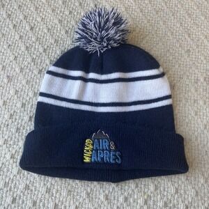 Wicked Air And Apres Samuel Adams Ski Pom Acrylic Beanie Hat Cap Knit